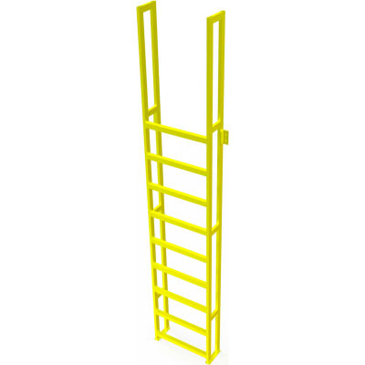 U-Design Max-Access Aluminum Work Platforms - 10 Step 100"H 90 Deg. Stair Unit - UAP1090
