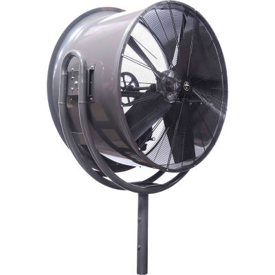 Jetaire® 24 Inch High Velocity Fan, Non-Oscillating, 460V, 3PH, 5600 CFM, 1/2 HP, Gray HV2413-Z