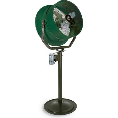 Jetaire® 30 Inch High Velocity Fan, Oscillating, 460 V, 3PH, 10600 CFM, 1 HP, Green