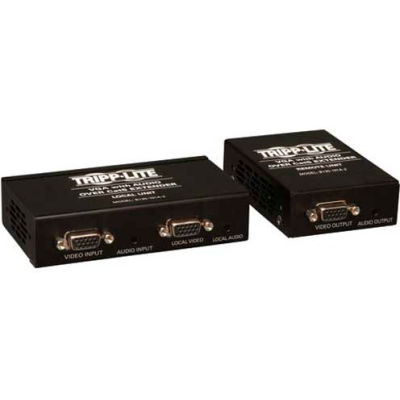 Tripp Lite VGA with Audio over Cat5/Cat6 Extender Kit, Box-Style Transmitter & Receiver with EDID