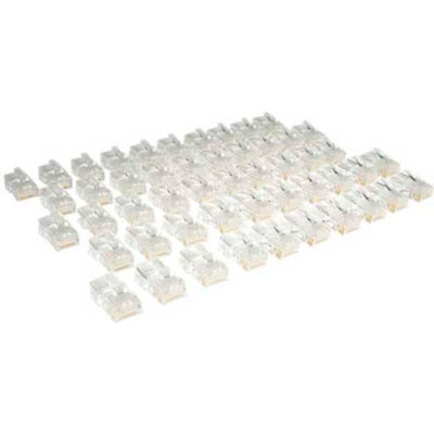 Tripp Lite Cat5e RJ45 Modular In-Line Connectors for Stranded Cat5e Cable, 50-Pack, TAA
