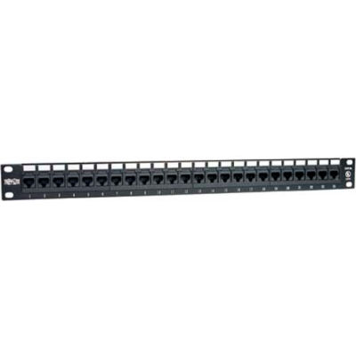 Tripp Lite 24-Port 1U Rack-Mount Cat5e 110 Patch Panel, 568B, RJ45 Ethernet, TAA