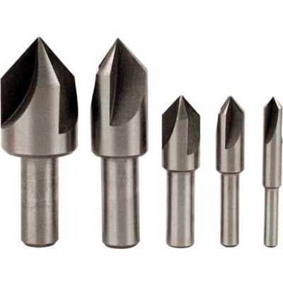 Made in USA HSS 3 Flute Center Reamer Countersink Set 82° 1/4" - 3/4"