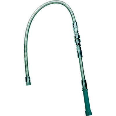 T&S Brass B-0044-V9 Flexible Stainless Steel Hose, W/Backflow Preventer 44"