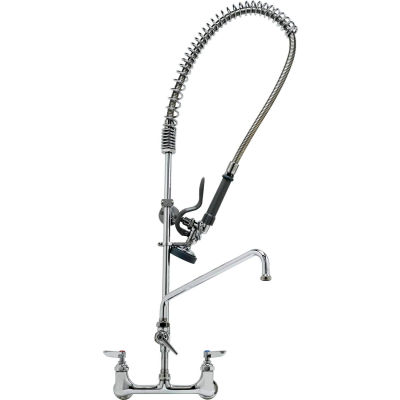 T&S Brass B-0133-ADF12-B Easyinstall Pre-Rinse Unit With Wall Bracket &-Add On Faucet