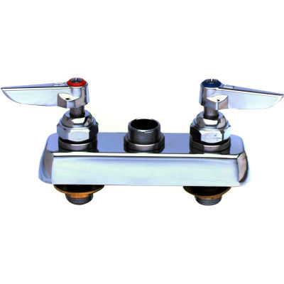T&S Brass B-1110-LN Workboard Deck Mounted Faucet W/ 4" Centers- Less Nozzle