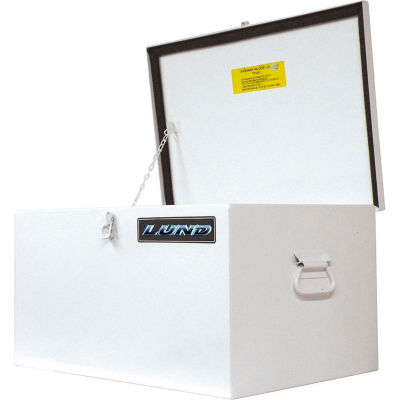 Lund 88024T 24" Light Duty Small White Steel Job Site Box