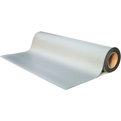 Transforming Tech MT4500 Series ESD Rubber Matting, 0.80" Thick, 24"W Full 50 Ft Roll, Gray
