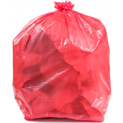 Conductive Trash Liners, 44 Gallon, 2 Mil, Pink, Pack of 50 - WBAS44-LP