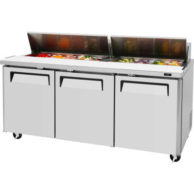 Turbo Air MST-72 M3 Series - Sandwich/Salad Table 72-2/3"W - 3 Door