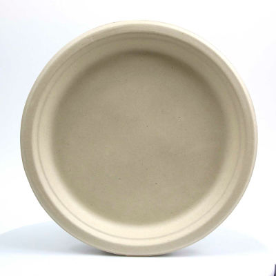 Total Papers Eco-Friendly Round Plates, 10", Wheat Stalk Fiber, 500 pcs.