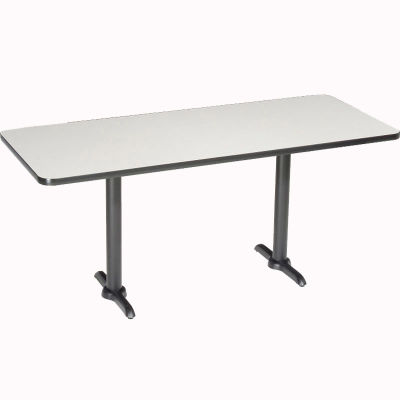Interion® Restaurant & Lunchroom Counter Height Table, 72"Lx30"Wx36"H, Gray