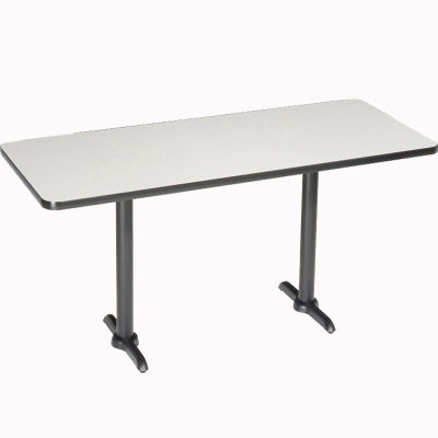 Interion® Restaurant & Lunchroom Bar Height Table, 72"Lx30"Wx42"H, Gray
