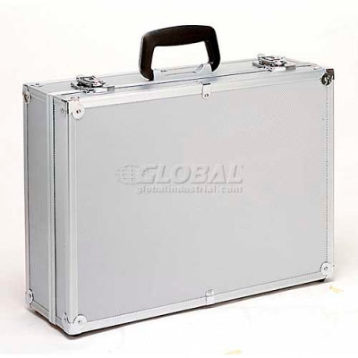 TZ Case, Business/Office Case, 18"L x 13"W x 6"H, Metal Riveted Corners, Silver Dot