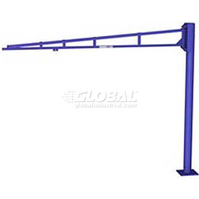 Gorbel® LD Free Standing Tool Solutions Jib Crane, 8' Span & 10' Height Under Boom, 150 Lb Cap