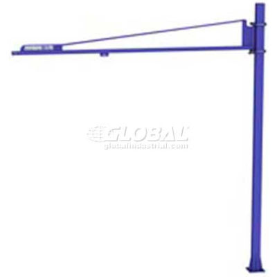 Gorbel® LD Free Standing Tool Solutions Jib Crane, 10' Span & 10' Height Under Boom, 50 Lb Cap