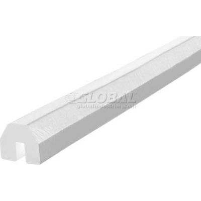 Knuffi Shelf Bumper Guard, Type BB, 196-3/4"L x 1-1/2"W x 1-1/2"H, White, 60-6820-1