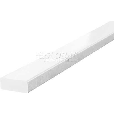 Knuffi Surface Bumper Guard, Type D, 196-3/4"L x 2"W x 13/16"H, White, 60-6730-1