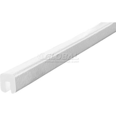 Knuffi Shelf Bumper Guard, Type G, 196-3/4"L x 1-1/16"W x 1-1/4"H, White, 60-6760-1