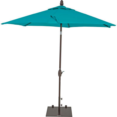 TrueShade® 9' Garden Parasol Umbrella - Push Button Tilt and Crank - Aruba