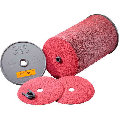 United Abrasives - Sait 59153 9S Fiber Disc 7" x 7/8" 80 Grit Ceramic - Pkg Qty 100