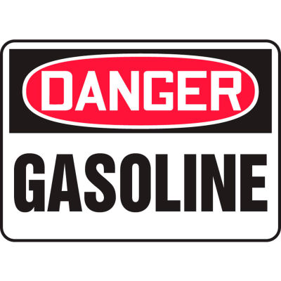 Accuform MCHL245VP Danger Sign, Gasoline, 14"W x 10"H, Plastic
