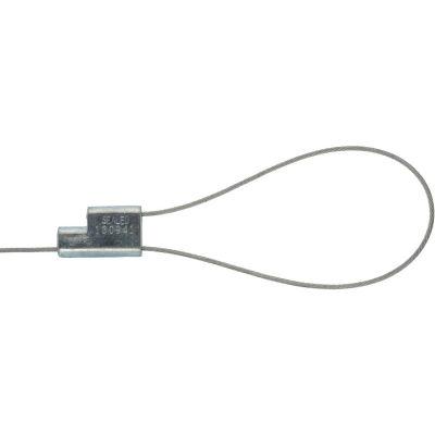 Accuform TLS624 High Security Cable Seals, Random Numbers, 1 3/4"x1", Steel, 100/Pack
