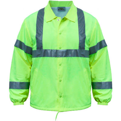 Utility Pro Hi-Vis Nylon Windbreaker, ANSI Class 2, 5XL, Lime