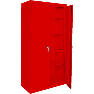 Steel Cabinets USA AAH-30RB-R Storage Cabinet All-Welded 30"Wx18"Dx72"H Red