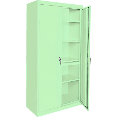 Steel Cabinets USA AAH-36RBMAG1-PT-GRN Storage Cabinet All-Welded 36"Wx24"Dx72"H Pastel Green