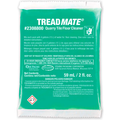Stearns TreadMate Quarry Tile Floor Cleaner - 2 oz Packs, 60 Packs/Case - 2308800