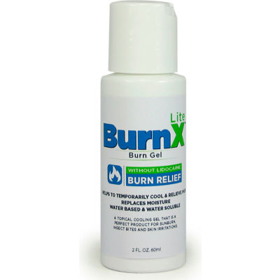 CoreTex® Burn X Lite 32763 Cool Gel Minor Burns & Sunburn, 2oz Bottle, Lidocaine Free, 1-Bottle - Pkg Qty 12