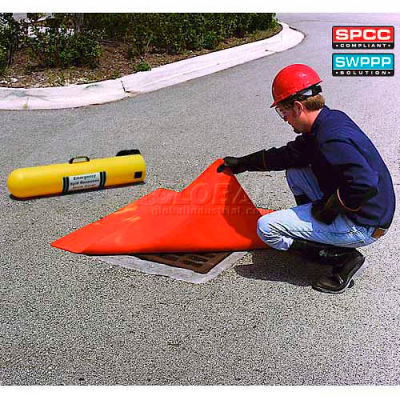 UltraTech 2130 Ultra-Drain Sea®l, Square, 36" x 36" x 3/8", Orange