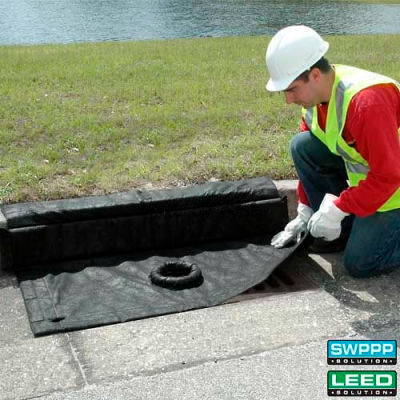 UltraTech 9163 Ultra-Inlet Guard Plus®, Curb-Style, Oil & Sediment, 24''x 24"