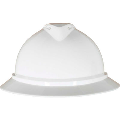 MSA V-Gard® 500 Hat Vented 6-Point Fas-Trac III, White - Pkg Qty 20