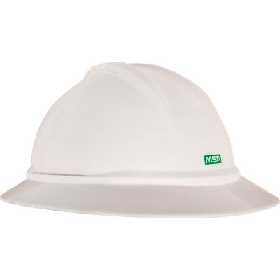 MSA V-Gard® 500 Hat Non-Vented 6-Point Fas-Trac III, White