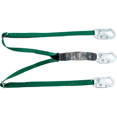 V-Series® 10188102 Standard Twin-Leg Adjustable Lanyard, 6',36C Small Snaphooks