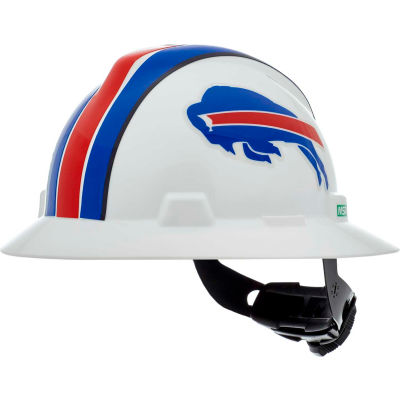 MSA Officially Licensed NFL V-Gard® Full Brim Hard Hat, Buffalo Bills