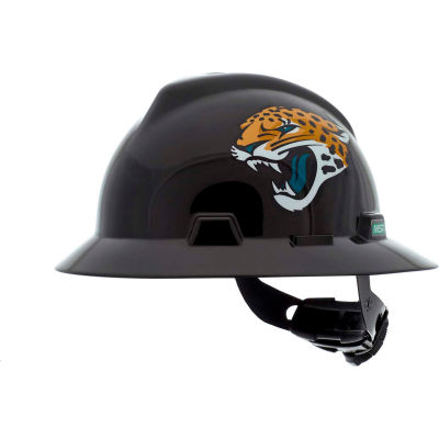 MSA Officially Licensed NFL V-Gard® Full Brim Hard Hat, Jacksonville Jaguars