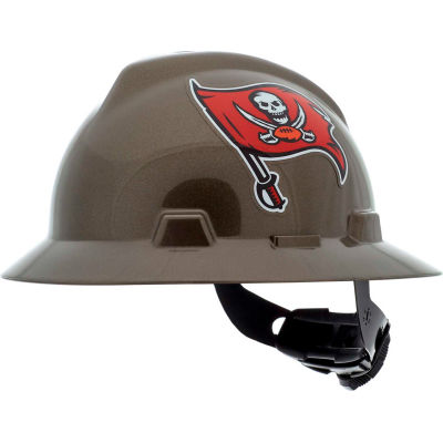 MSA Officially Licensed NFL V-Gard® Full Brim Hard Hat, Tampa Bay Buccaneers