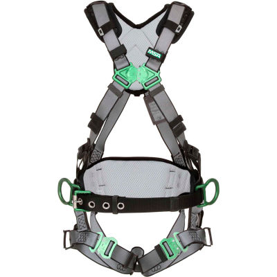 V-FIT™ 10195134 Construction Harness, Back & Hip D-Rings, Quick-Connect Leg Straps, STD