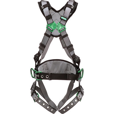 V-FIT™ 10195150 Construction Harness, Back & Hip D-Rings, Tongue Buckle Leg Straps, XL
