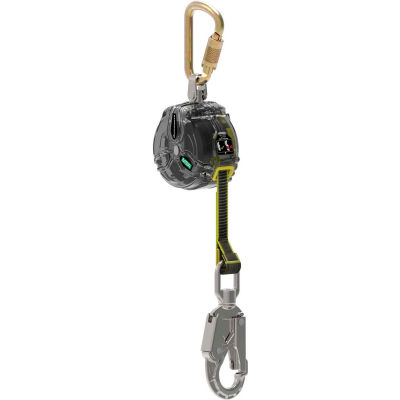 MSA Latchways® Personal Fall Limiter, 10' Web, Single Leg, Snap Hook, 63013-00E