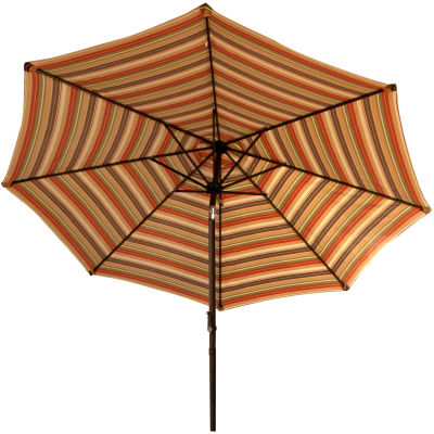Bliss 9' Market Polyester Outdoor Umbrella, Multi