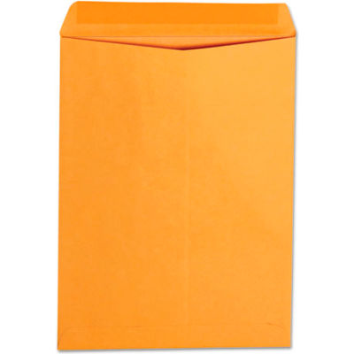 Universal One® Gummed Catalog Envelopes, Gummed, 9"W x 12"H, Kraft, 250/Pack