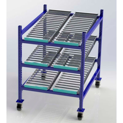 UNEX FCM99SW36483 Flow Cell Mobile Gravity Rack 36"W x 48"D x 54"H