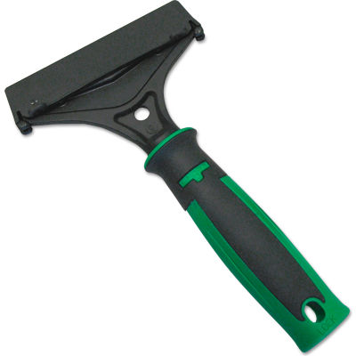 Unger ErgoTec® Window Scraper, Green/Black, 4" - SH00C