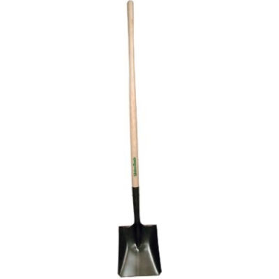 Union Tools® 40184 9-1/2" 44" Wood Handle Square Point Digging Shovel W/ Forward Turned Step