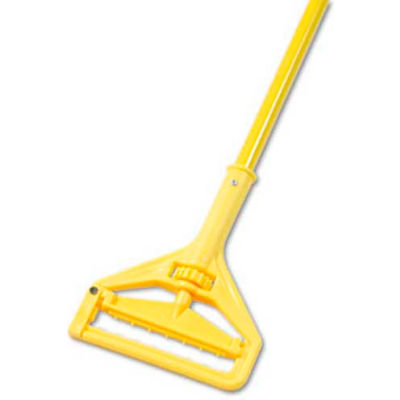 60" Quick Change Side-Latch Aluminum Handle W/ Plastic Head, Yellow - UNS620 - Pkg Qty 12