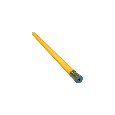 60" Lie-Flat Screw-In Lacquered Wood Mop Handle, Natural - UNS834 - Pkg Qty 12